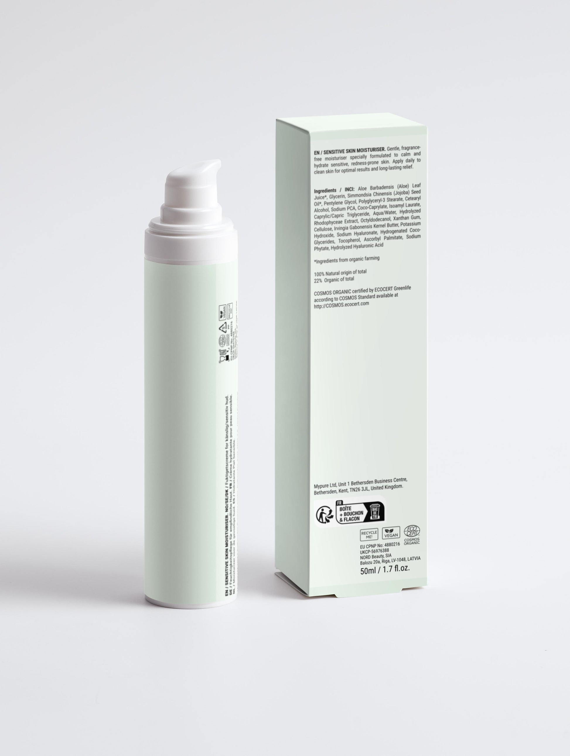 Sensitive Skin Moisturiser, Fragrance Free
